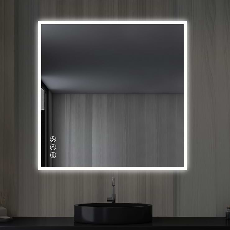 Rige 36x36" Square LED Mirror