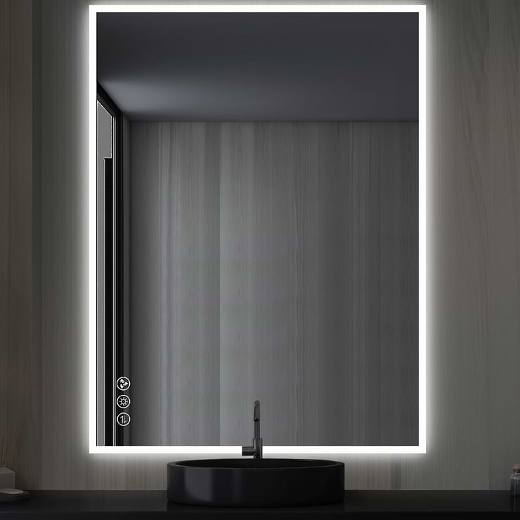 Rige 48x36" Rectangle LED Mirror