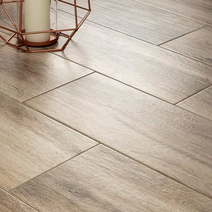 Lakewood Roble Brown 10x40 Matte Wood Look Porcelain Tile