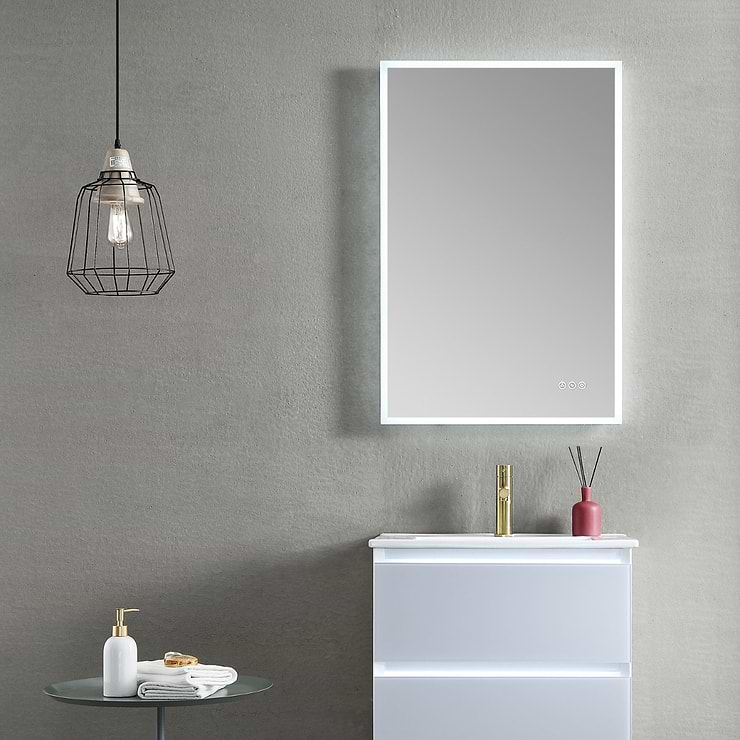 Rige 21x36" Rectangle LED Mirror