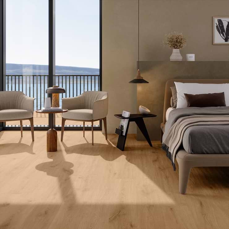 Oaktree Natural Copper Brown 8x48 Wood Look Matte Porcelain Tile