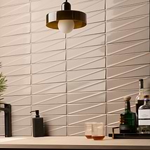 Axelle Dune Beige 3x12 3D Glossy Ceramic Subway Tile