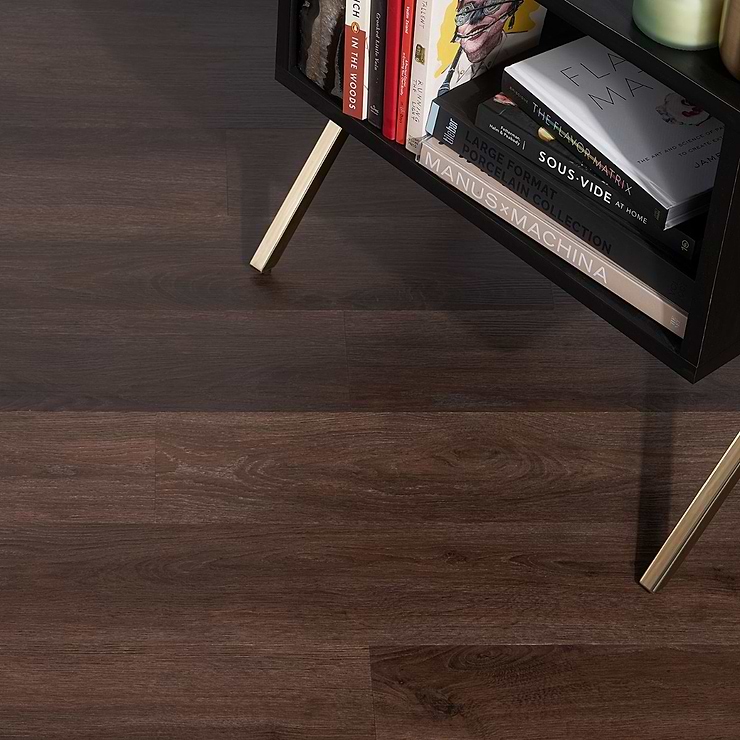 Hudson Espresso Loose Lay 6x48 Luxury Vinyl Plank Flooring