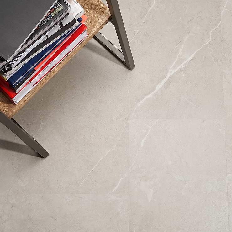 Optoro Chauny Marble Beige 28mil Wear Layer Rigid Core Click 12x24 Luxury Vinyl Tile