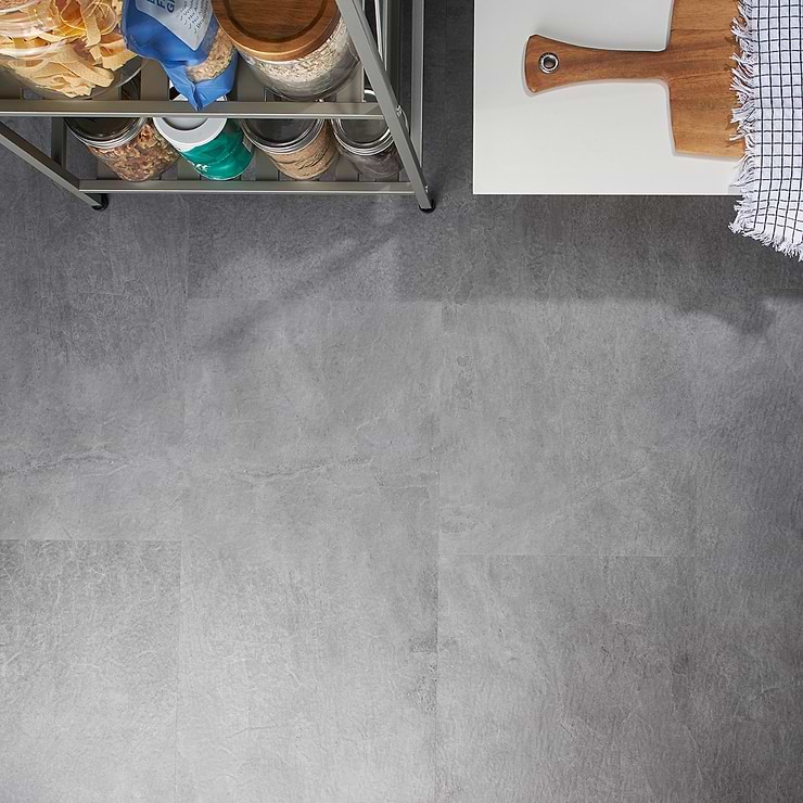Optoro Trail Slate Dark Gray 28mil Wear Layer Rigid Core Click 12x24 Luxury Vinyl Tile