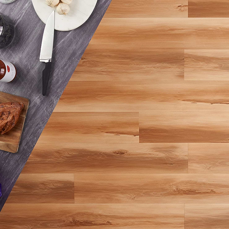 ReNew Majestic Maple Natural 12mil Wear Layer Glue Down 6x48 Luxury Vinyl Plank Flooring