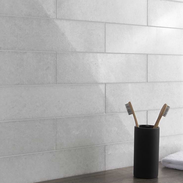 Snow White 3x12 Polished Marble Tile