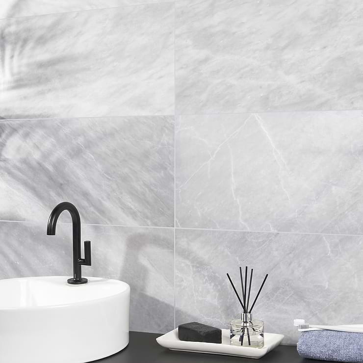 Earth Gray 12x24 Honed Marble Tile