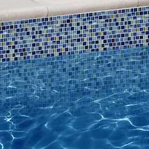 Watercolors Blue 1x1 Glass Mosaic