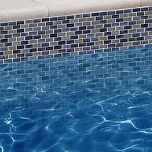 Watercolors Iridescent Portage Blue 1X2 Brick Glass  Mosaic