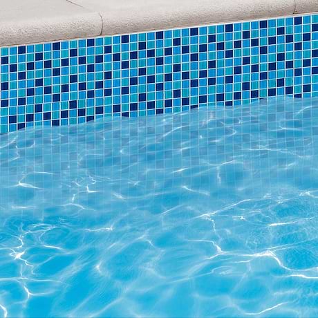 Watercolors Champlain Blue 1x1 Glass Mosaic