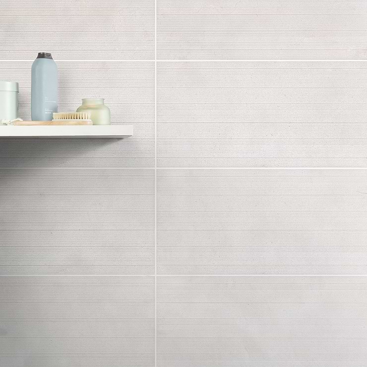 Simena Linear Cream Beige 12x24 Textured Limestone Tile