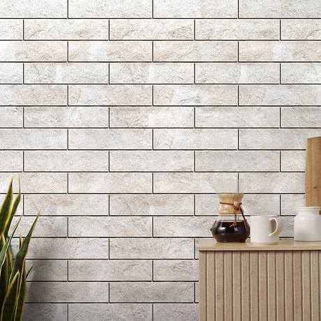 Cream Misto Splitface Rustic Beige 3x12 Textured Marble Tile