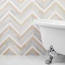 Bowery Lafenice 8x8 Polished Marble Mosaic Tile