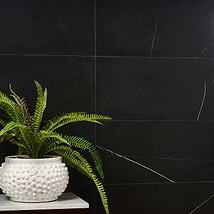Nero Marquina 12x24 Honed Marble Tile