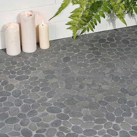 Pebble Tile for Backsplash,Kitchen Wall,Kitchen Floor,Bathroom Floor,Bathroom Wall,Shower Wall,Shower Floor,Outdoor Floor,Outdoor Wall,Commercial Floor