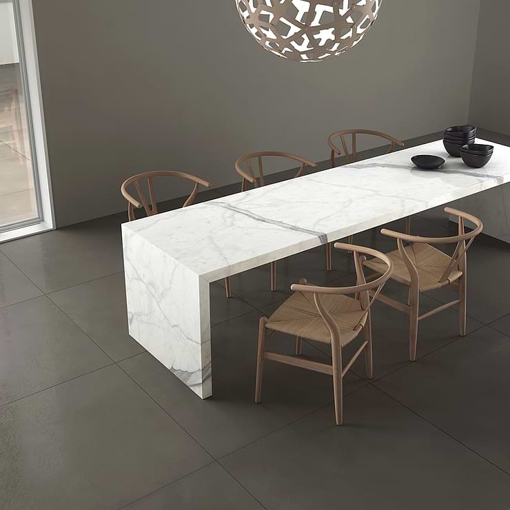 TileBarXL Marmi Slim Bianco Venato 60x120 Polished Porcelain Slab