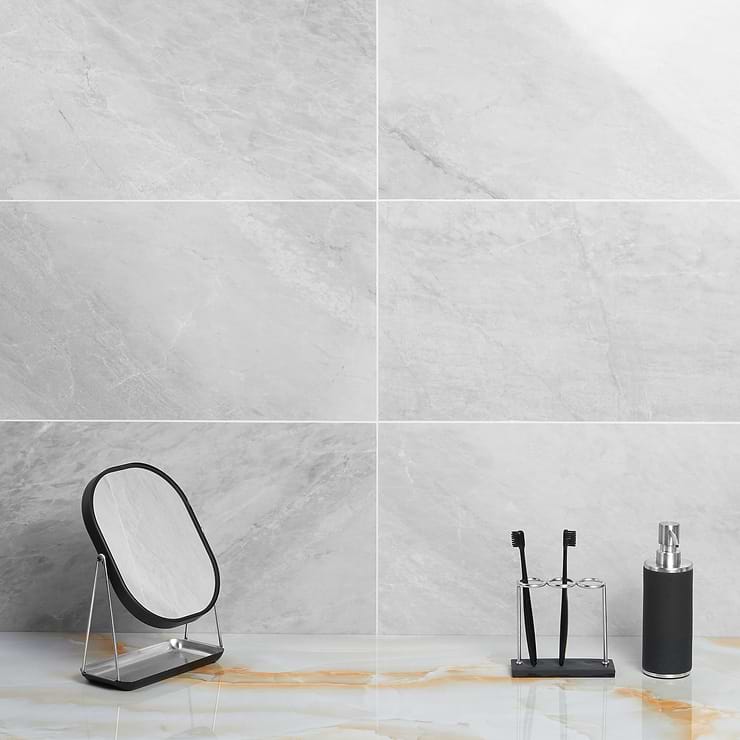 Ice Gray 12x24 Polished Marble Tile