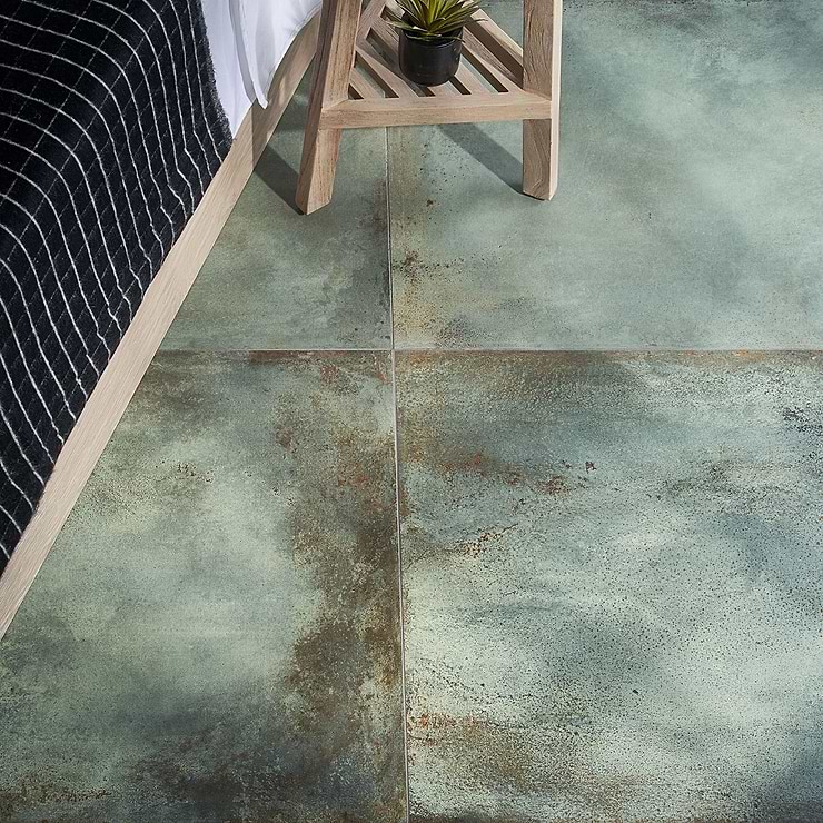 Angela Harris Flatiron Aquamarine 24x48 Matte Porcelain Tile
