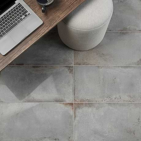 Angela Harris Flatiron Gray 12x24 Semi-Polished Porcelain Tile