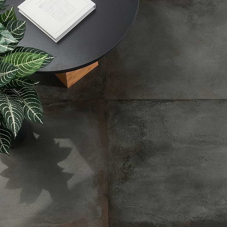 Angela Harris Flatiron Graphite 24x48 Semi-Polished Porcelain Tile