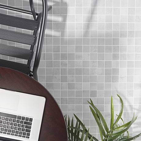 Hewlett Pearl Mist Gray 2x2 Matte Porcelain Mosaic