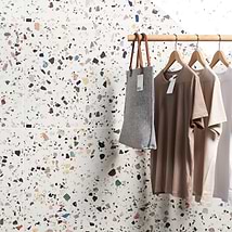 Bejeweled White Multicolor 24x48 Terrazzo Look Polished Porcelain Tile