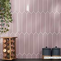 Kent Pink 3x12 Picket Polished Ceramic Wall Tile