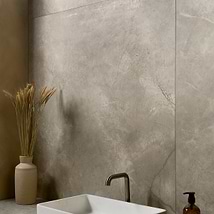 Autograph Grand Grigio Gray 48x48 Marble Look Satin Porcelain Tile