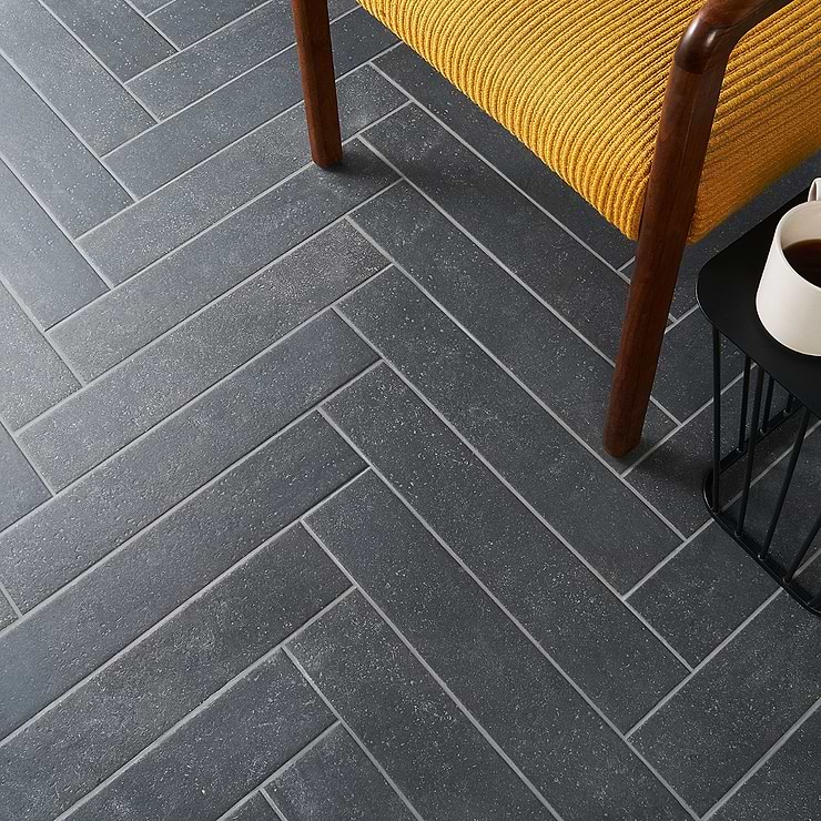 Texstone Antracita Dark Gray 4x19 Matte Porcelain Subway Tile
