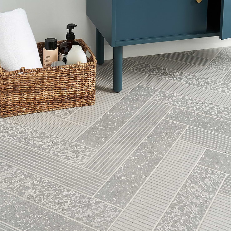 Texstone Deco Gris Gray 4x19 Matte Porcelain Subway Tile