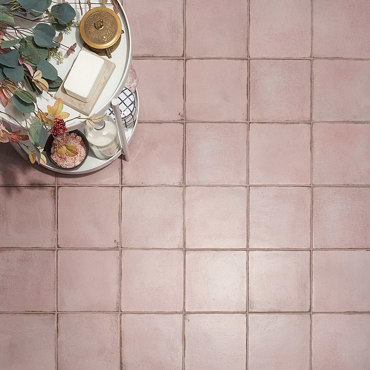 Los Lunas Pink Rose 8x8 Matte Porcelain Tile