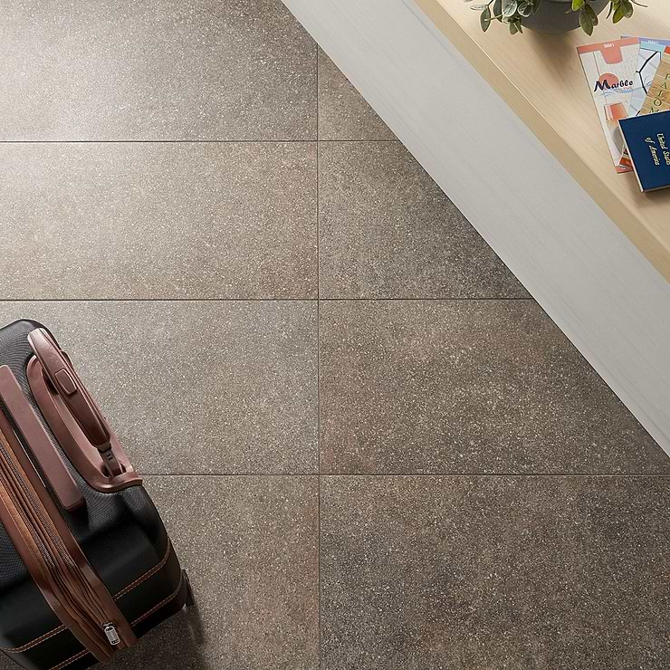 FusionTech Berlin Brown 12x24 Matte Porcelain Tile