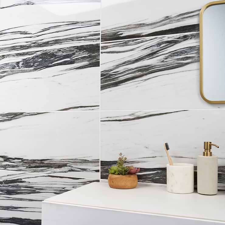 Drama Fall 12x24 Polished Porcelain Tile