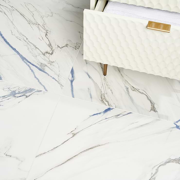 Marble Look Porcelain Tile for Backsplash