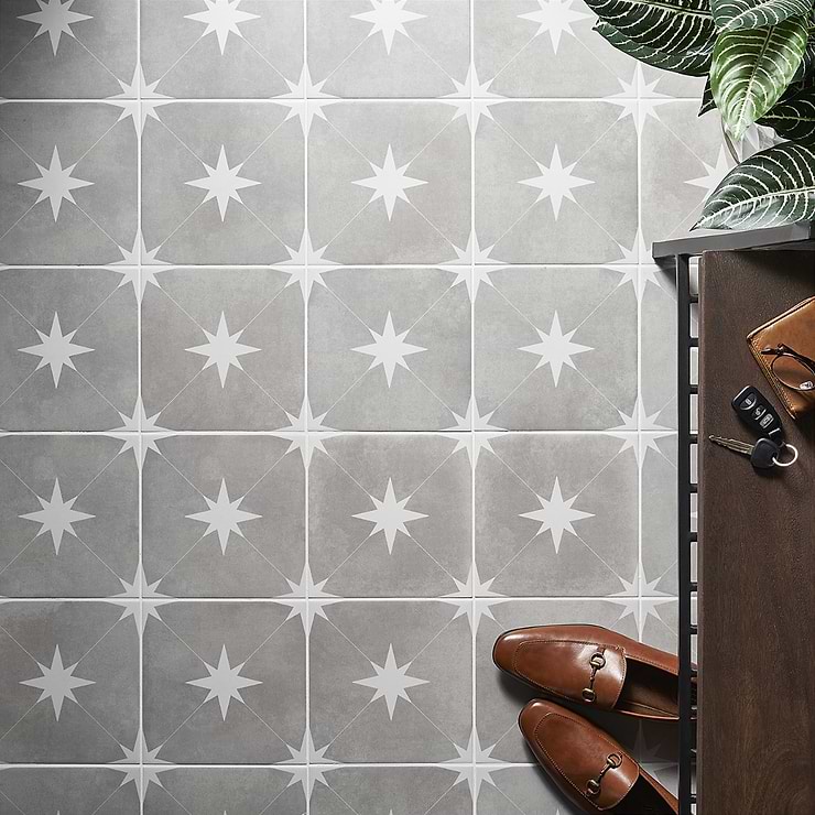 Tau Gris Gray 9x9 Matte Porcelain Tile