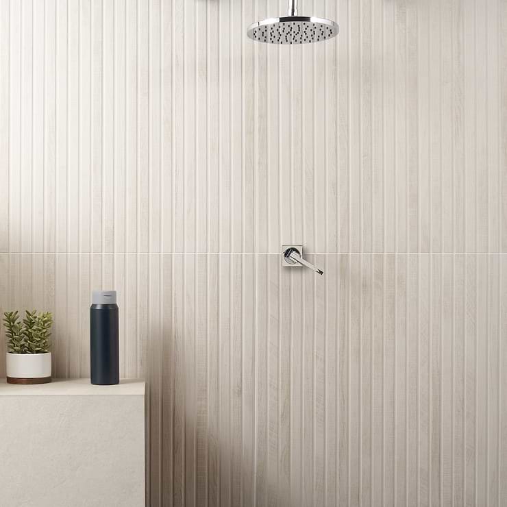 Kenridge Ribbon White 24x48 Wood Look Matte Porcelain Tile