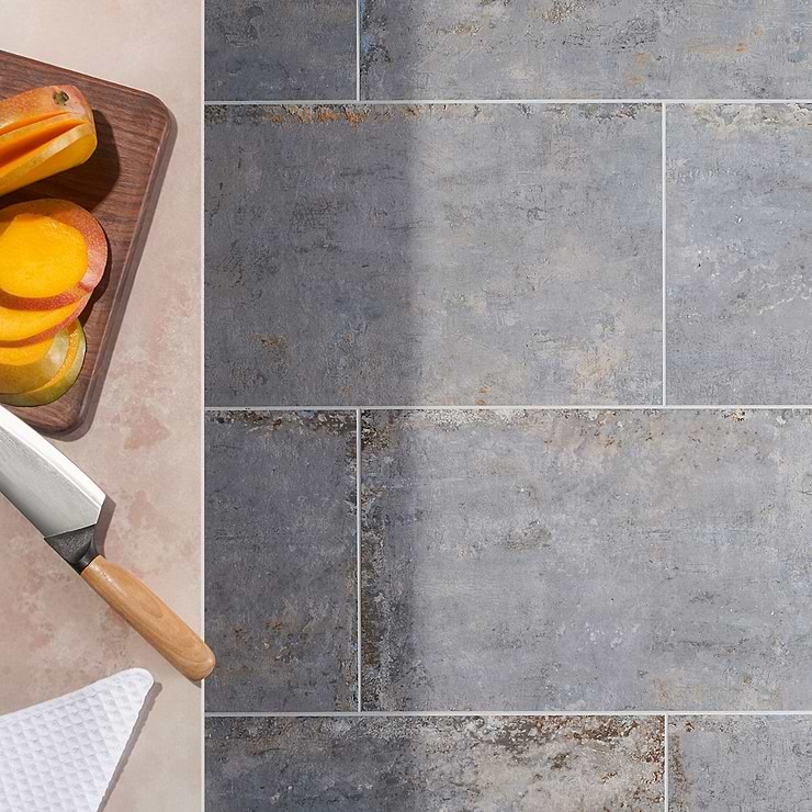 Portrait Ocean Blue 12x24 Matte Porcelain Tile