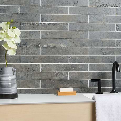 Portrait Sage Gray 2x14 Matte Porcelain Tile