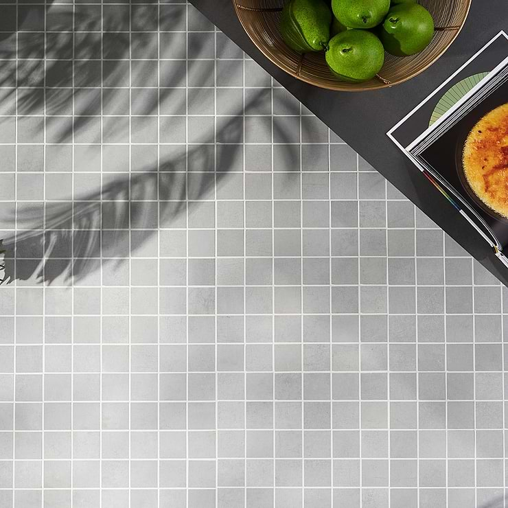 Bond Nimbus Silver 2x2 Matte Porcelain Mosaic Tile