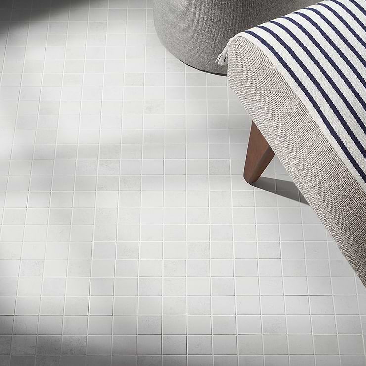 Bond Palladium Light Gray 2x2 Matte Porcelain Mosaic Tile