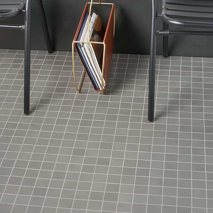 Clay Fancy Gray 2x2 Matte Porcelain Mosaic Tile