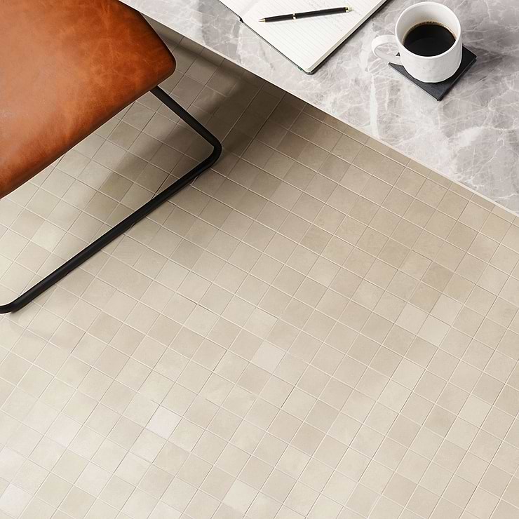 Clay Shy Beige 2x2 Matte Porcelain Mosaic Tile