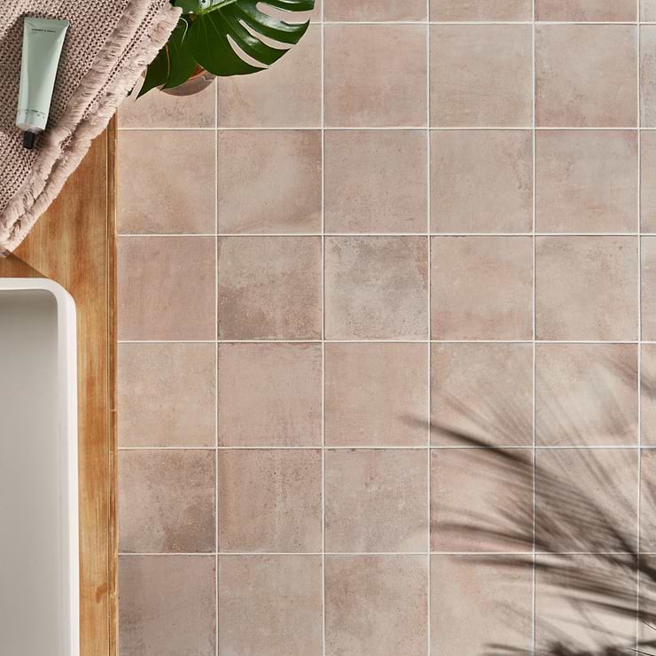 Angela Harris Mediterra Terra Cream 8x8 Matte Porcelain Tile