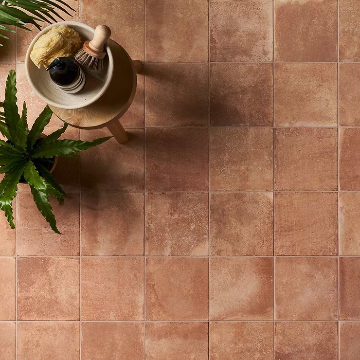 Angela Harris Mediterra Terracotta 8x8 Matte Porcelain Tile
