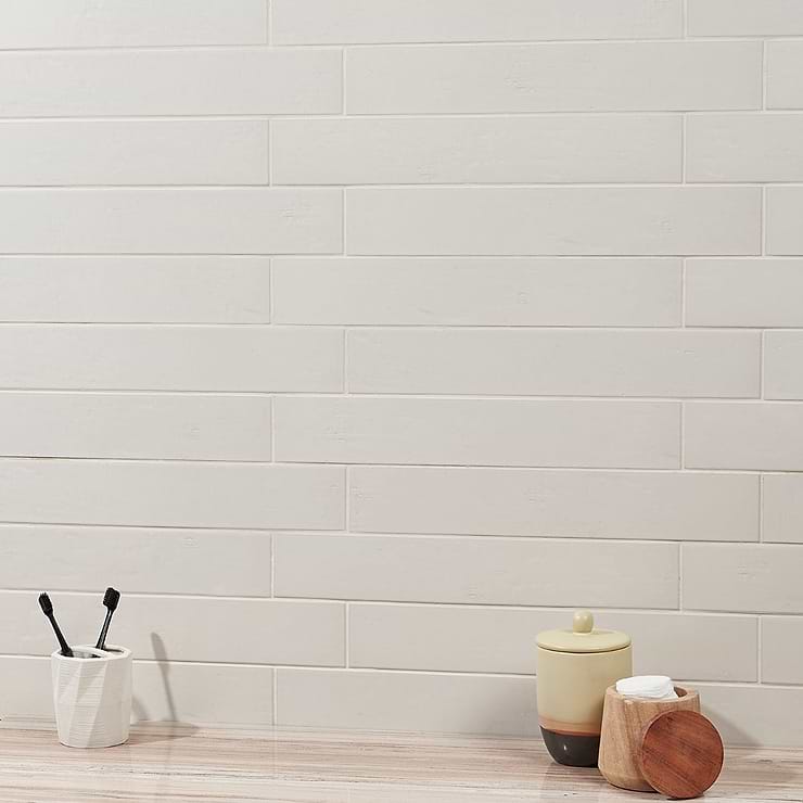 Cavallo Swiss Coffee Beige 3x18 Glossy Porcelain Subway Tile