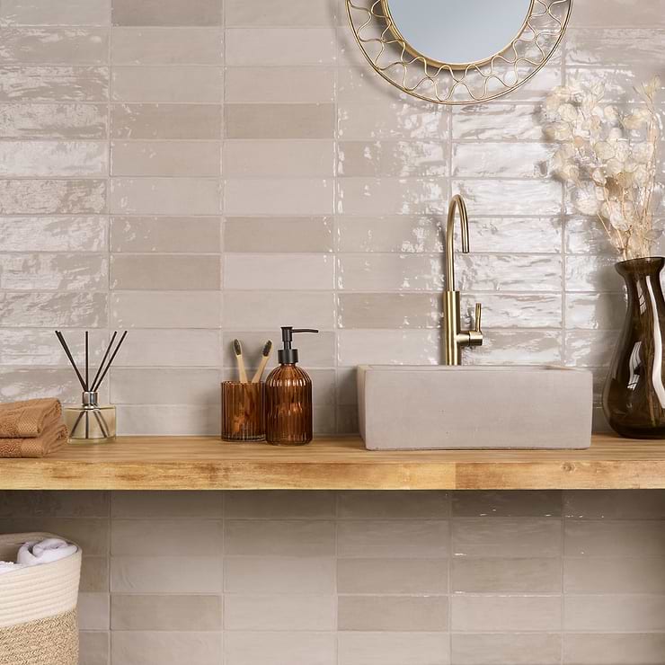 Portmore Sand 3x8 Glazed Ceramic Tile