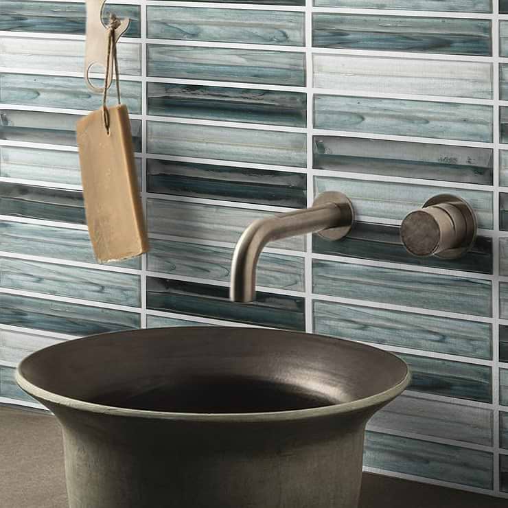 Maya Stacked Dusk Mosaic Tile