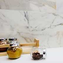 Calacatta Gold White 6x18 Polished Marble Subway Tile