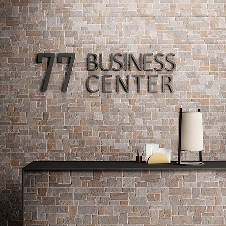 Rugged Tumbled Bluestone Full 6x24 Matte Porcelain Ledger Stone Veneer